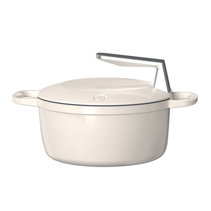 重ねて収納できる！TastePlus鋳物ホーロー鍋